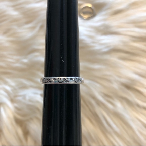 Set of 3 sterling silver stacking band rings size 7.25 - Picture 4 of 10